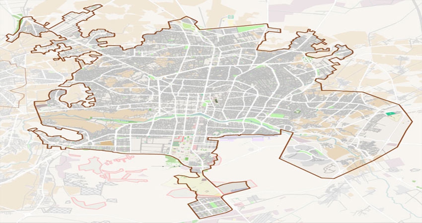نقشه اصفهان به تفکیک مناطق